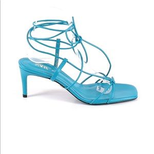 Zara blue heeled sandals